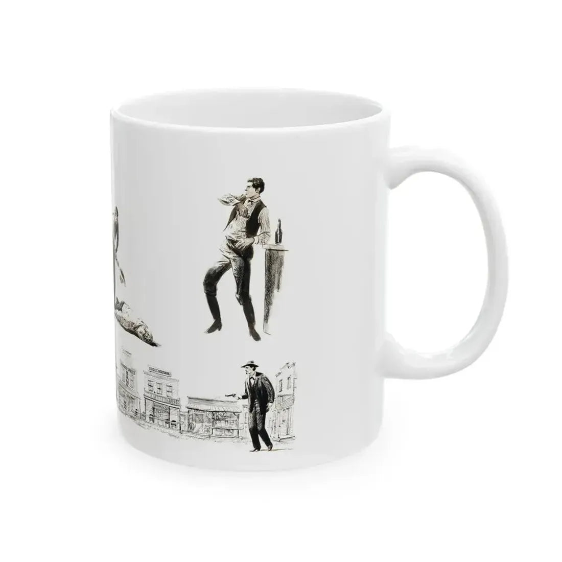Bachelor Magazine Illustration - White Coffee Mug - Go Mug Yourself