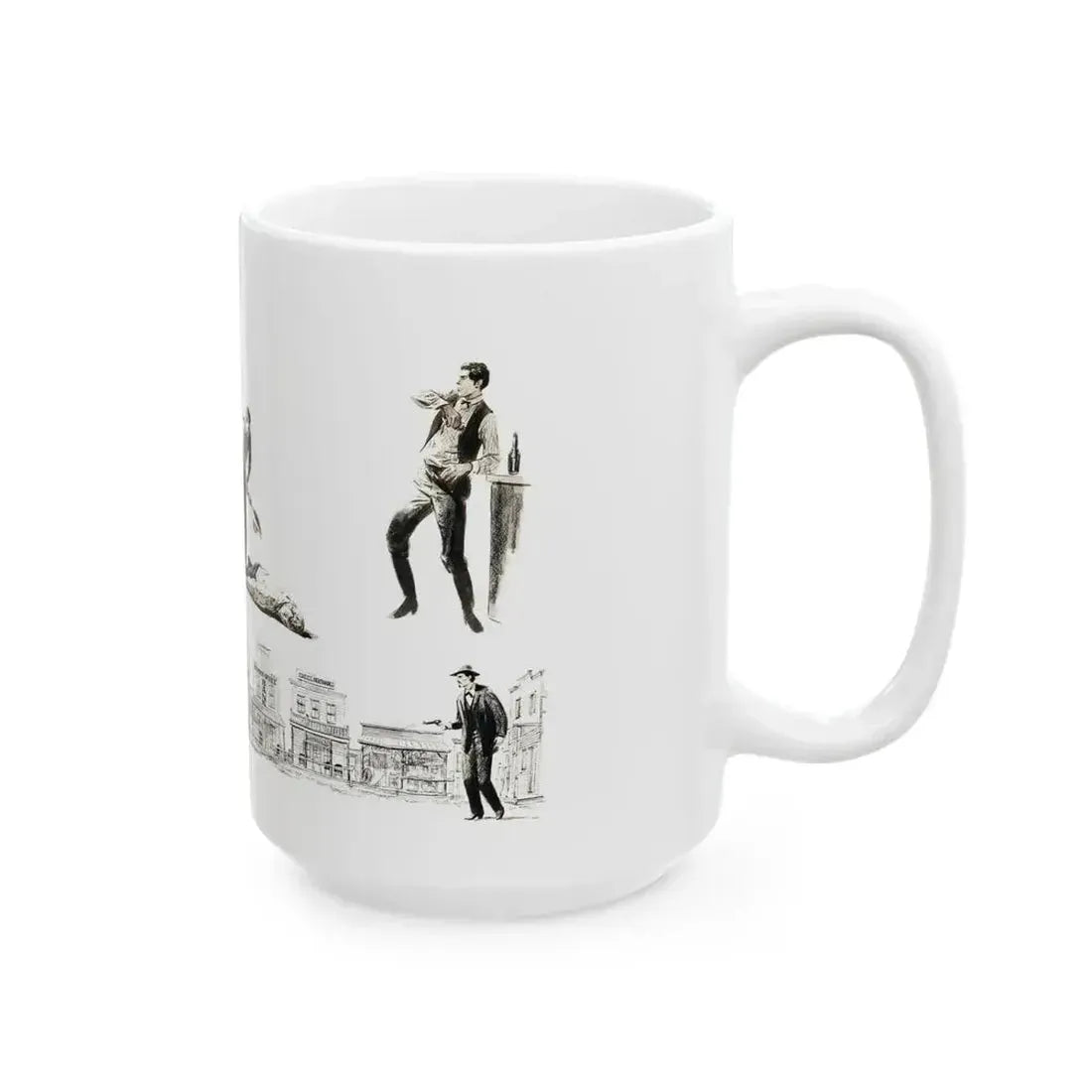 Bachelor Magazine Illustration - White Coffee Mug - Go Mug Yourself