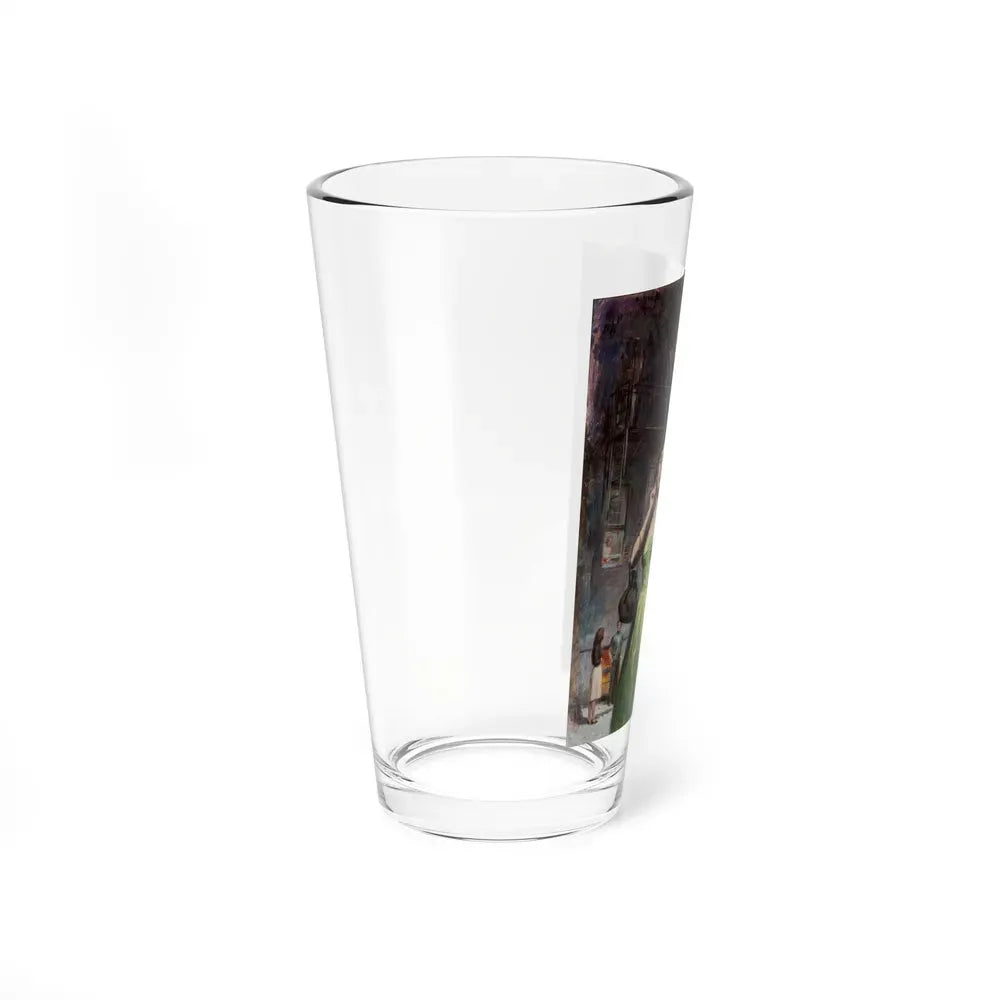 Back Alley Chat, paperback cover, c. 1950s - Pint Glass 16oz - Go Mug Yourself