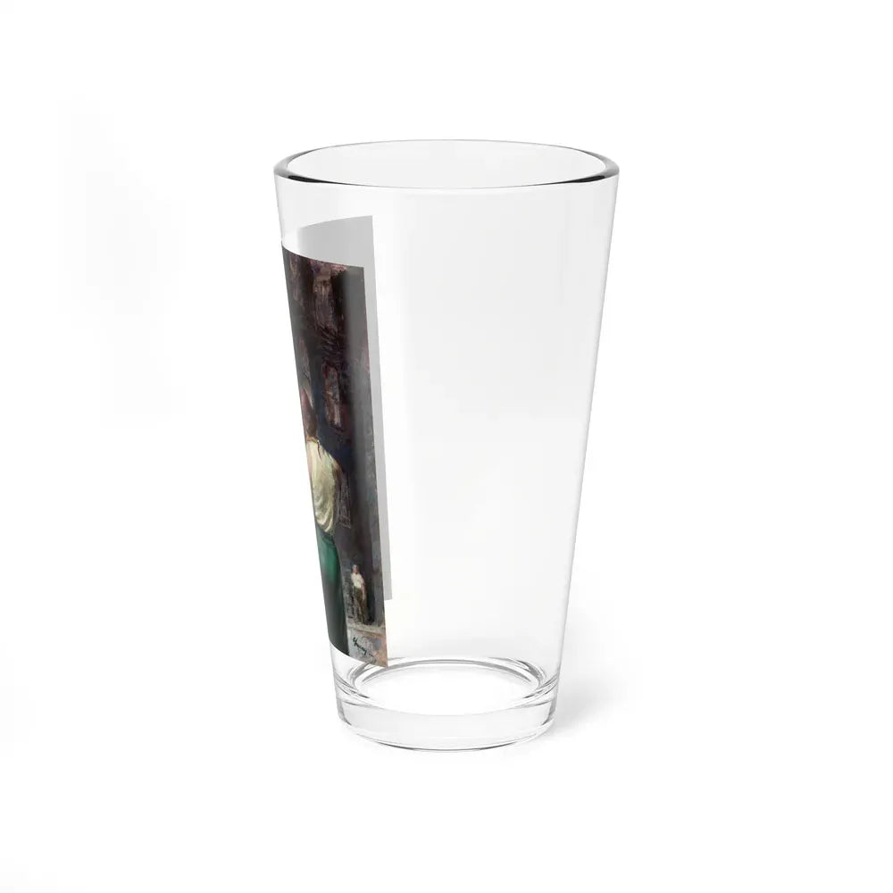 Back Alley Chat, paperback cover, c. 1950s - Pint Glass 16oz - Go Mug Yourself
