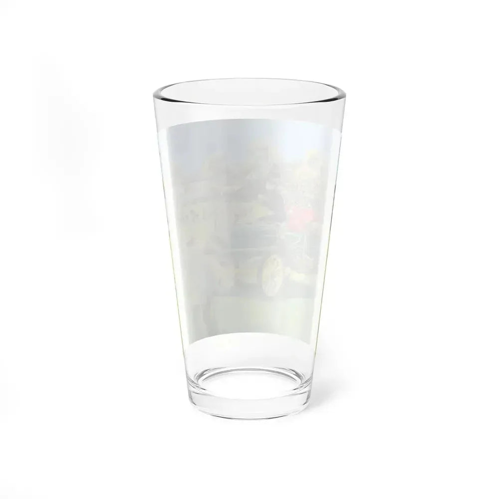 Back For the Big Game, 1909 Stanley Steamer, Great Moments in Early American Motoring, 1970 (Magazine Illustration) Pint Glass 16oz - Go Mug Yourself
