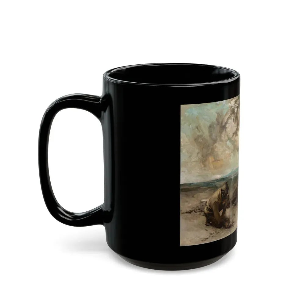 Back from Beyond, The Saturday Evening Post interior illustration, 1926 - Black Coffee Mug - Go Mug Yourself
