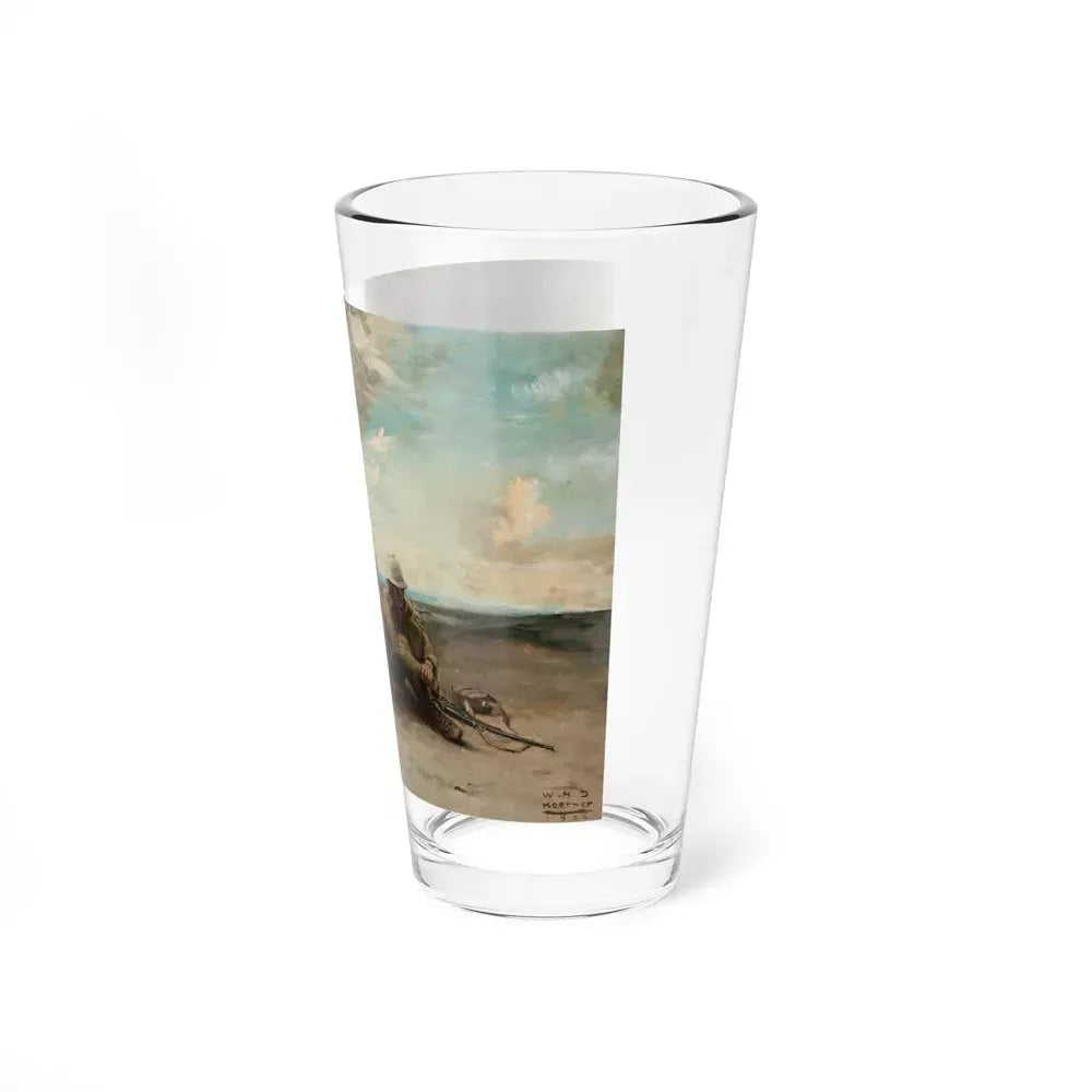 Back from Beyond, The Saturday Evening Post interior illustration, 1926 (Magazine Illustration) Pint Glass 16oz - Go Mug Yourself