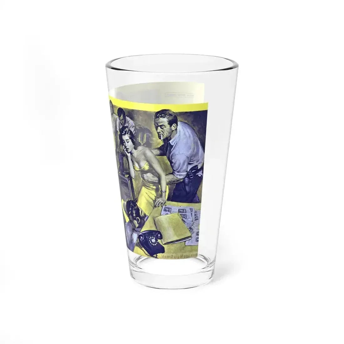 Back Street Doll, Male magazine, December 1956 (Magazine Illustration) Pint Glass 16oz - Go Mug Yourself