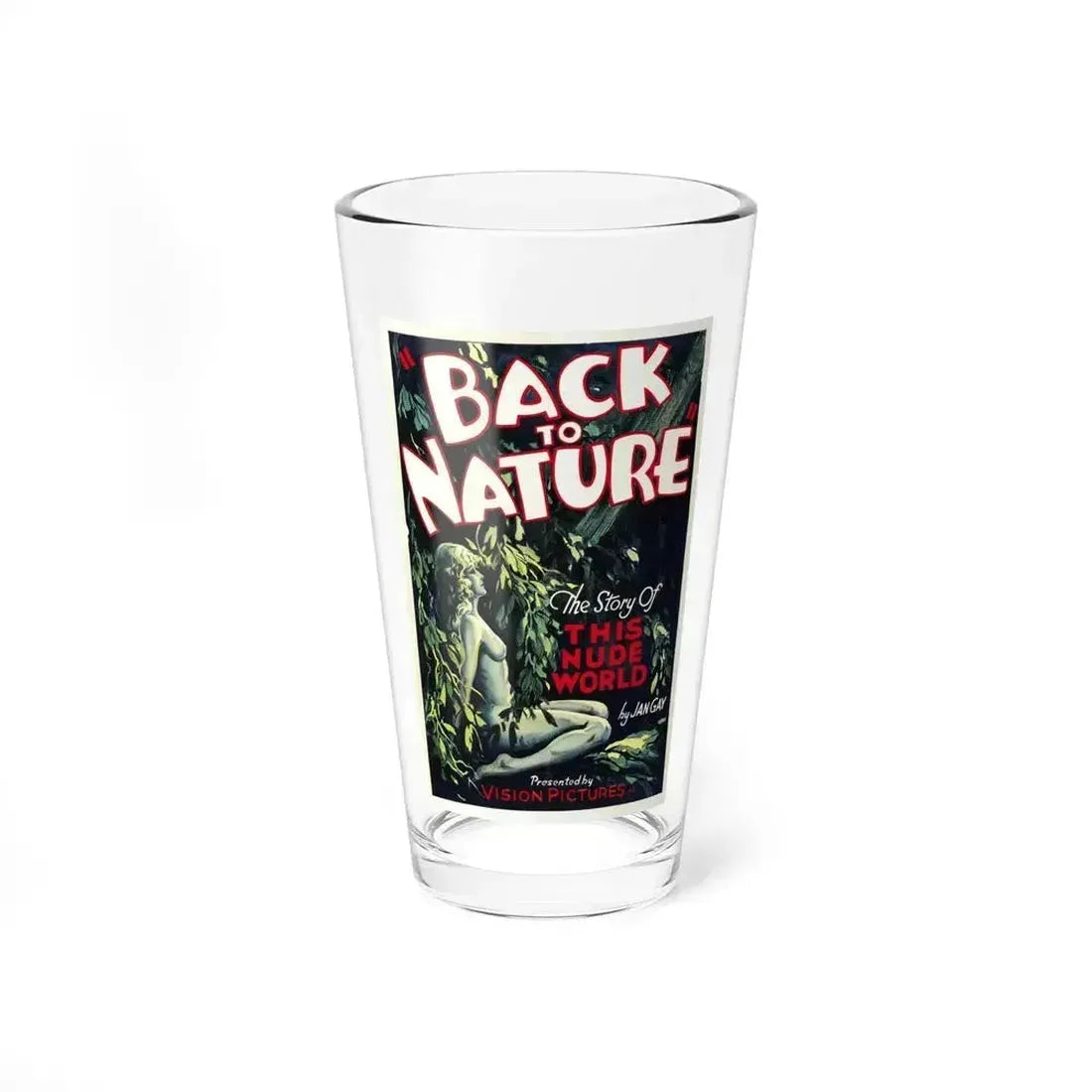 BACK TO NATURE 1933 Movie Poster - Pint Glass 16oz 16oz - Go Mug Yourself