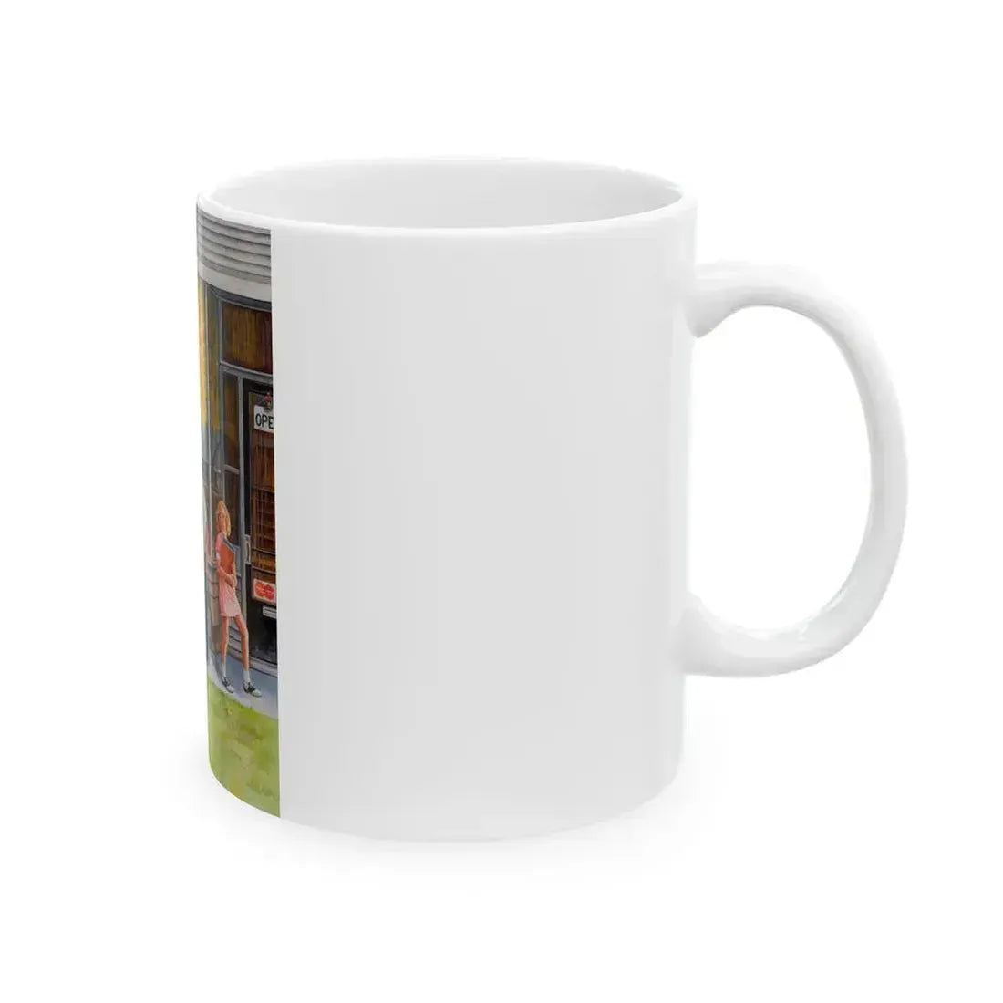 Back to School Supplies, Saturday Evening Post cover, September-October 1973 - White Coffee Mug - Go Mug Yourself