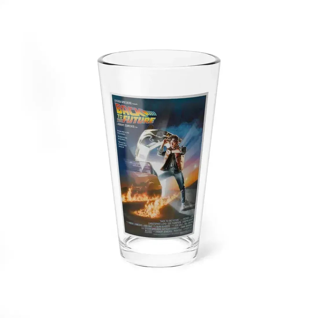 BACK TO THE FUTURE 1985 Movie Poster - Pint Glass 16oz 16oz - Go Mug Yourself