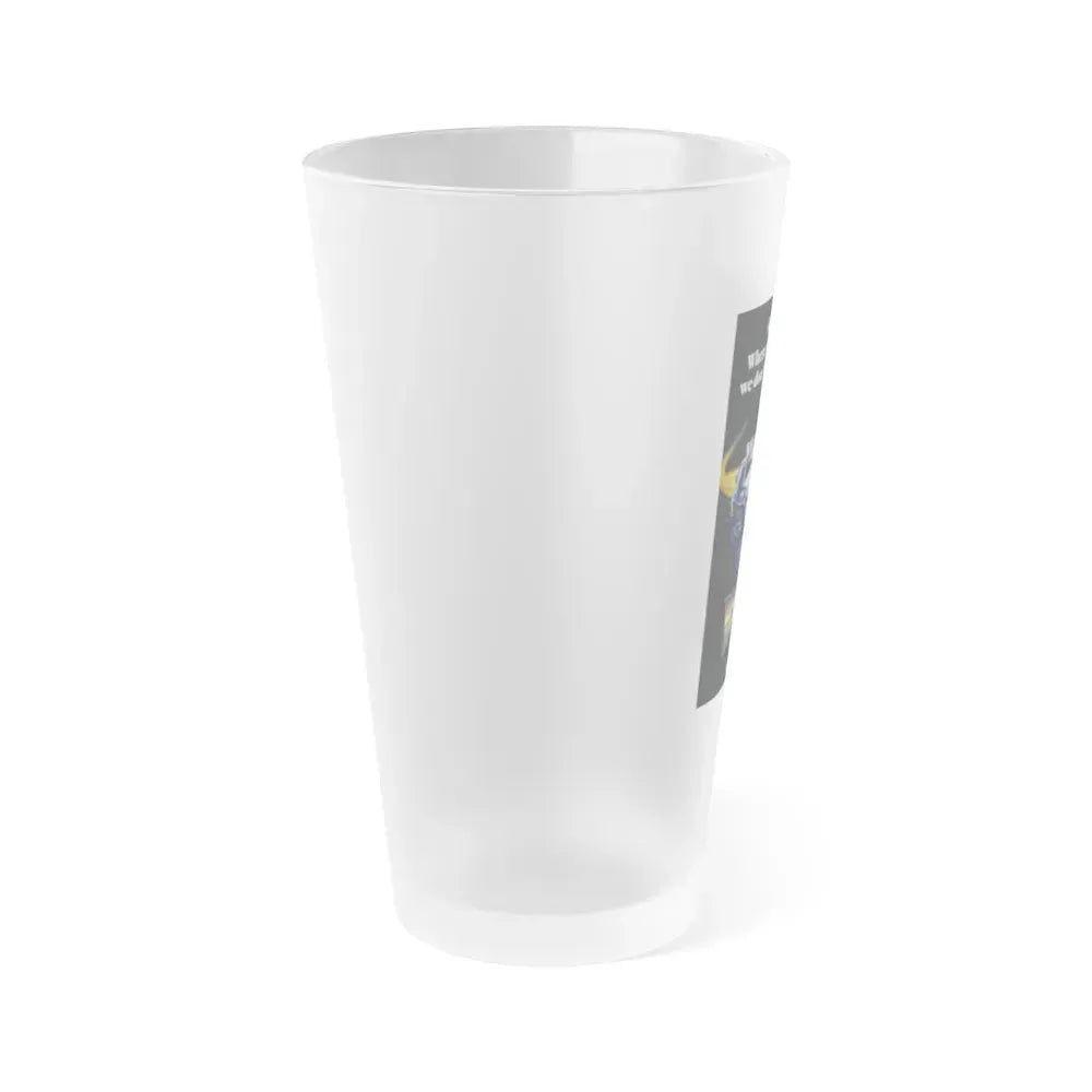 BACK TO THE FUTURE II (TEASER) 1989 Movie Poster - Frosted Pint Glass 16oz - Go Mug Yourself