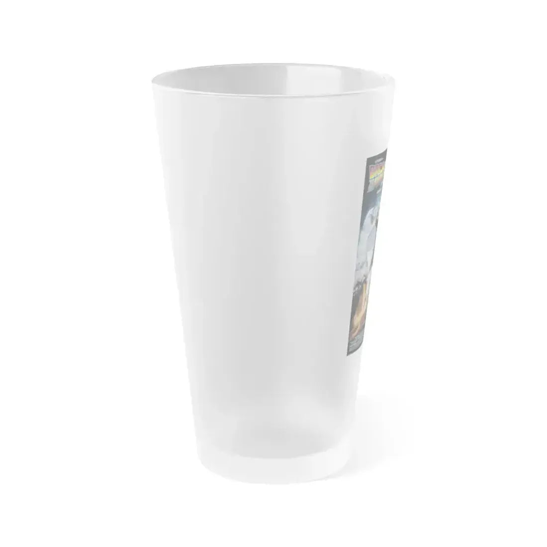 BACK TO THE FUTURE III 1990 Movie Poster - Frosted Pint Glass 16oz - Go Mug Yourself