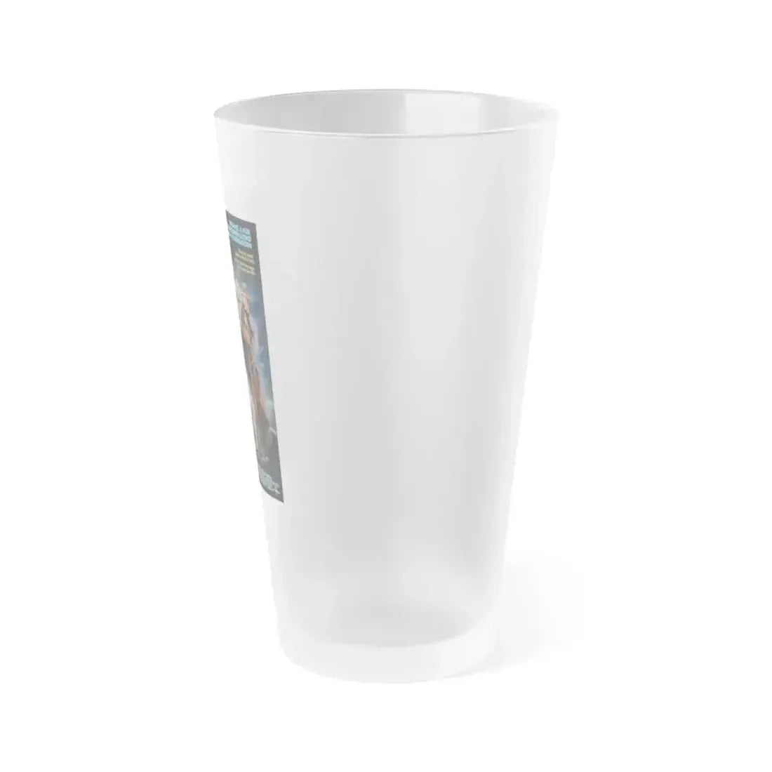 BACK TO THE FUTURE III 1990 Movie Poster - Frosted Pint Glass 16oz - Go Mug Yourself