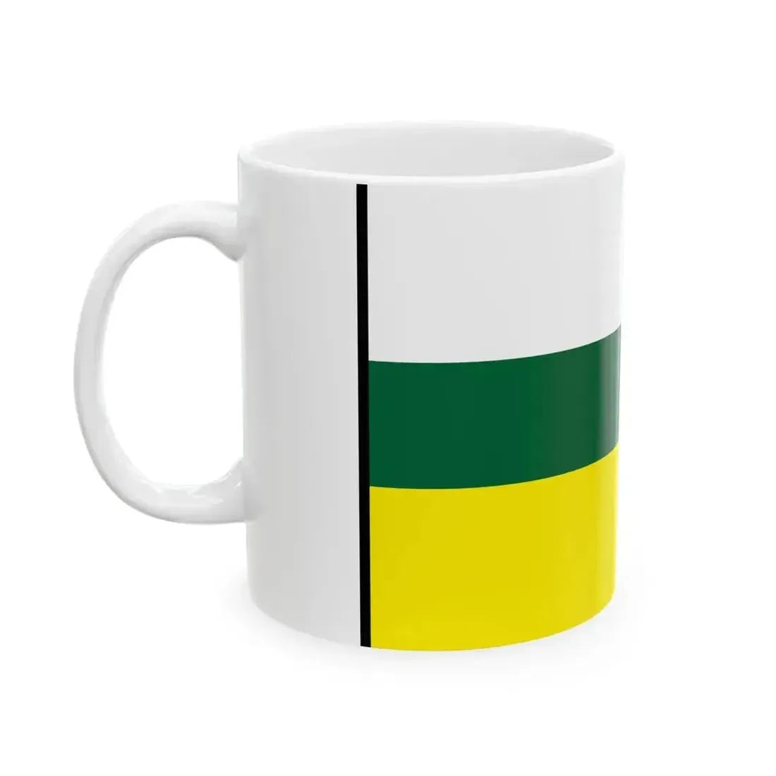 Backa Trebisov Flag (Slovakia) White Coffee Mug - Go Mug Yourself