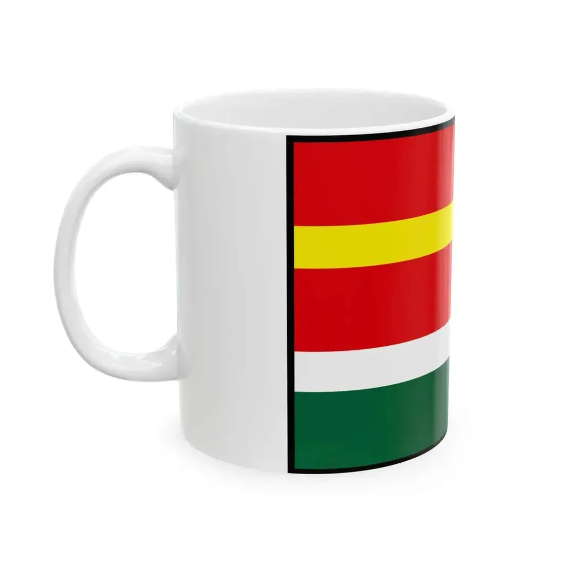 Backovik Kosice Okolie Flag (Slovakia) White Coffee Mug - Go Mug Yourself