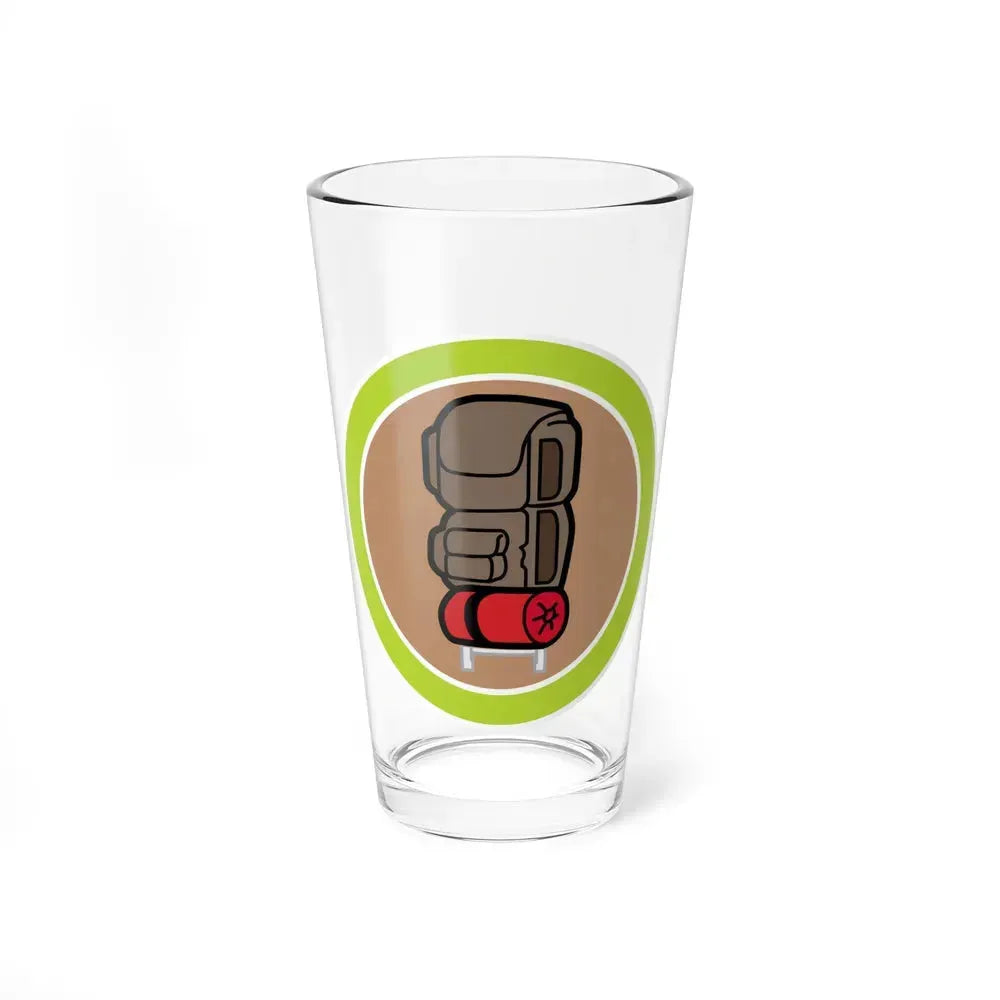 Backpacking (Boy Scout Merit Badge) Pint Glass 16oz 16oz - Go Mug Yourself