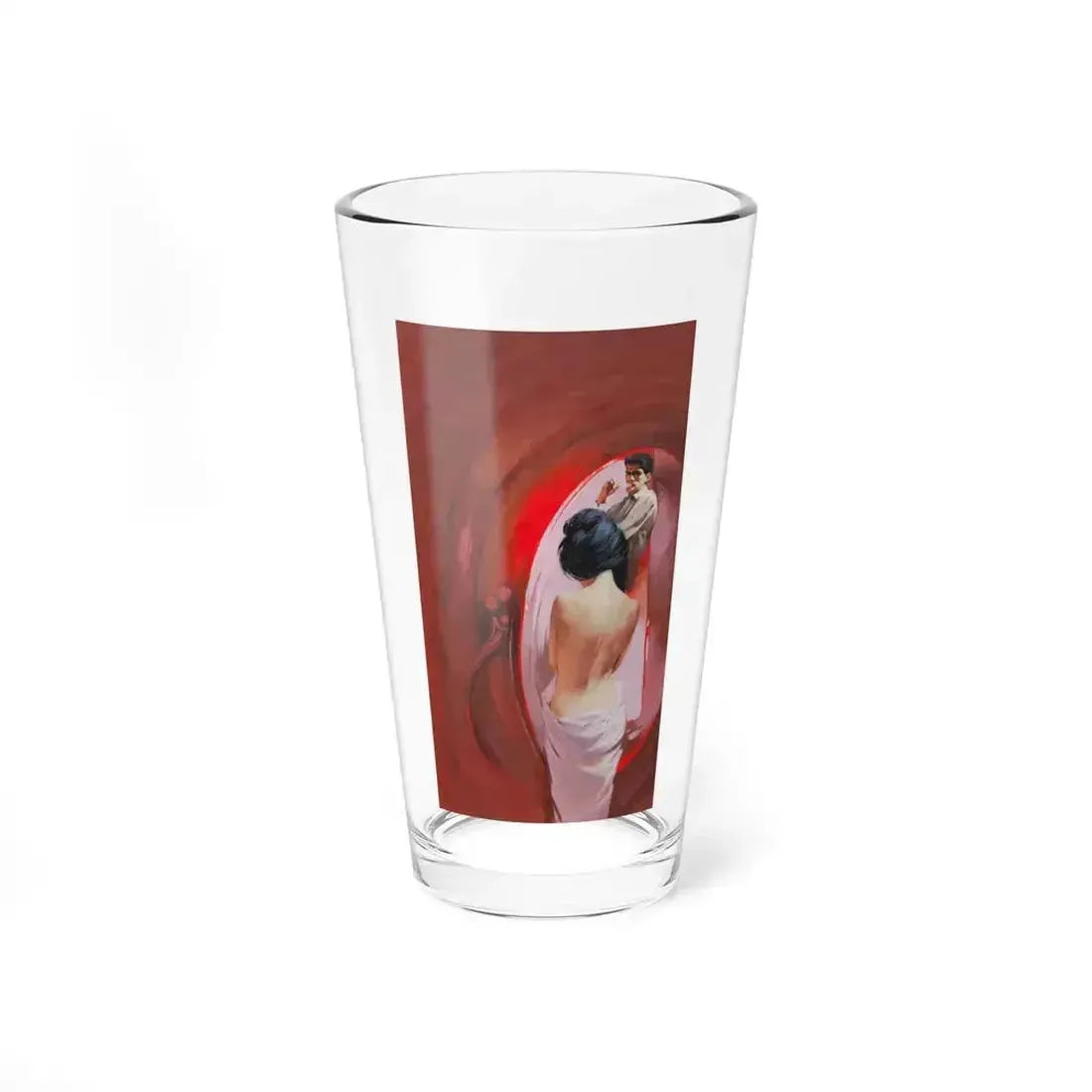 Backstairs, Pyramid paperback cover, 1963 - Pint Glass 16oz 16oz - Go Mug Yourself