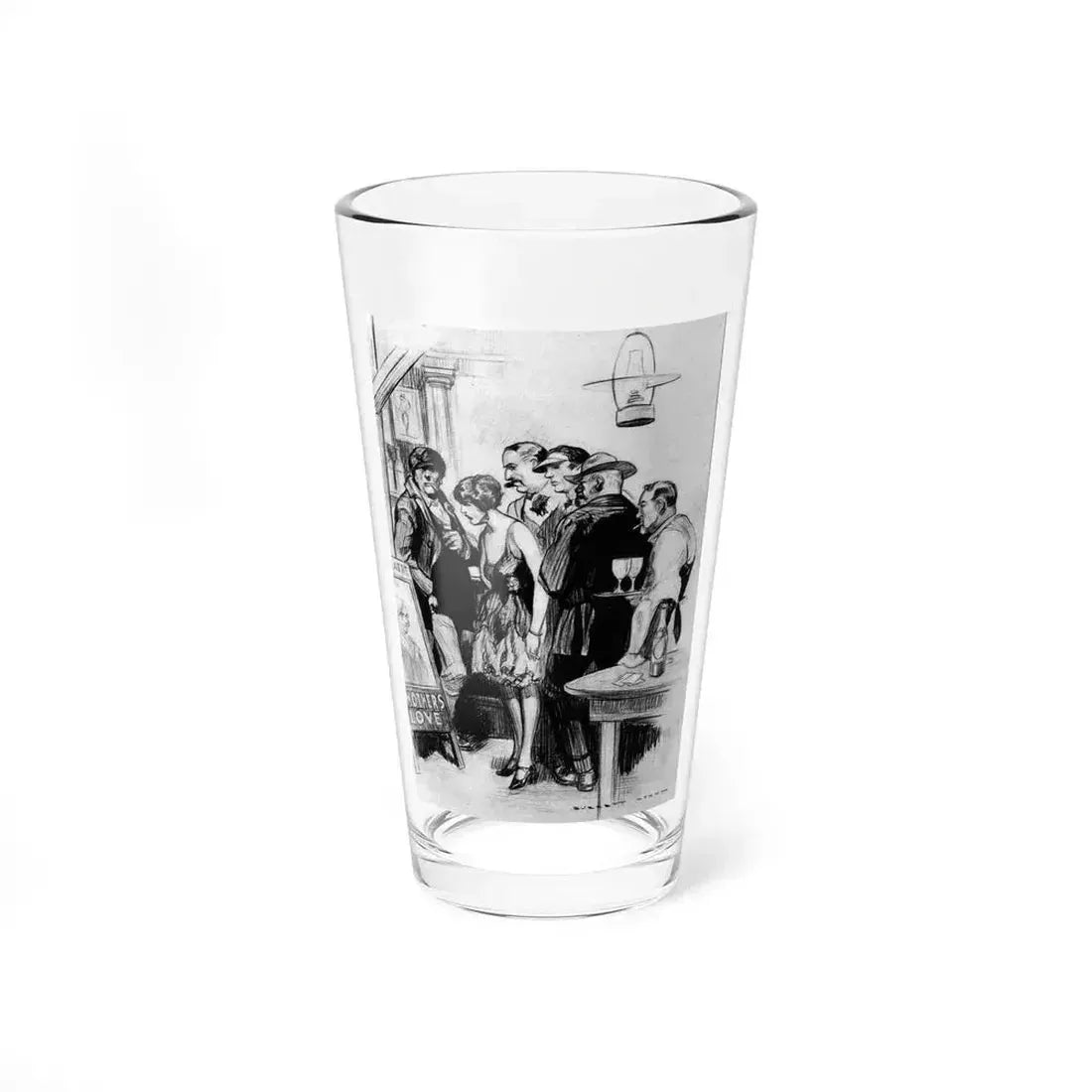 Bad Films Prove People Are Good, Screenland, February 1923 (Magazine Illustration) Pint Glass 16oz 16oz - Go Mug Yourself