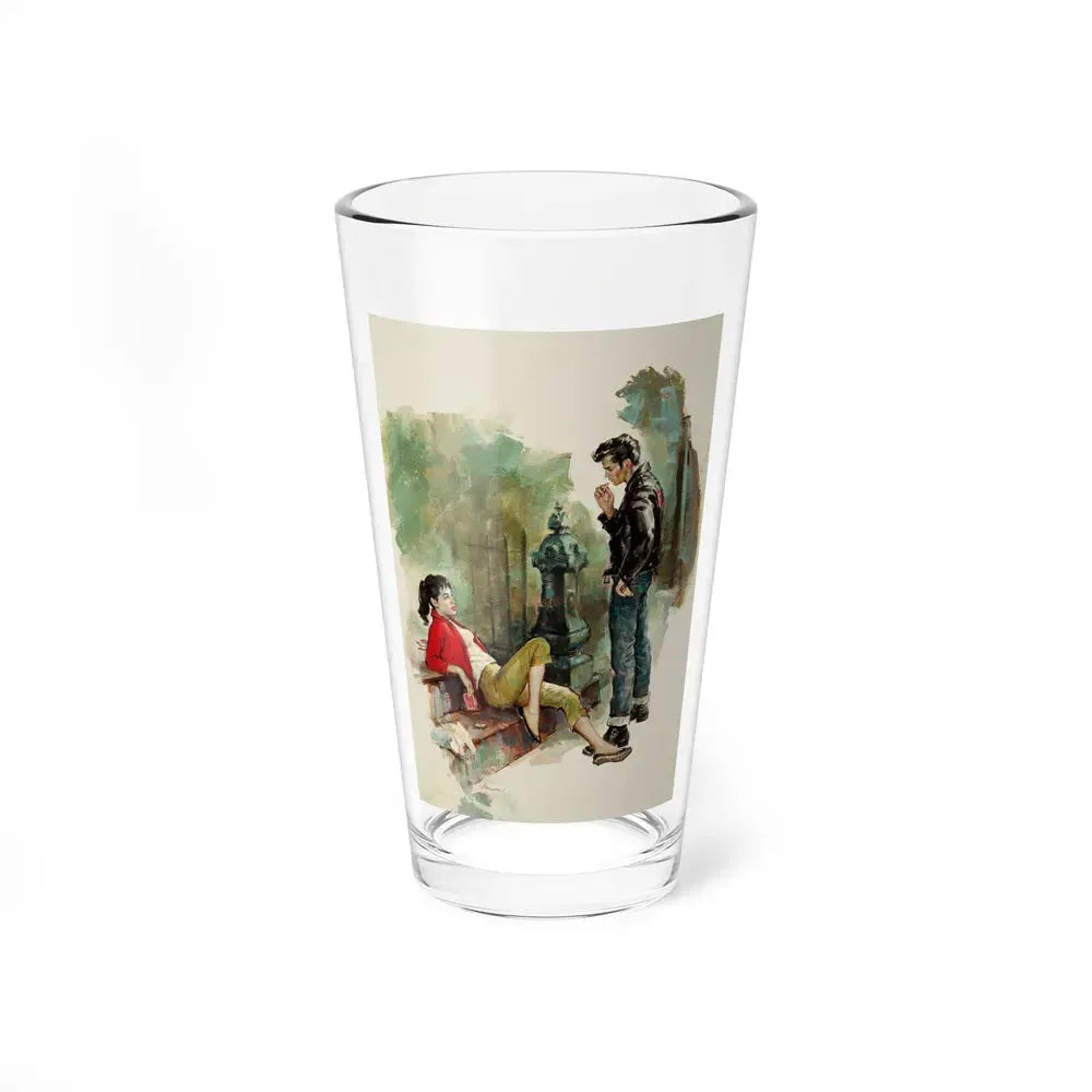 Bad Girls, paperback cover, 1958 - Pint Glass 16oz 16oz - Go Mug Yourself