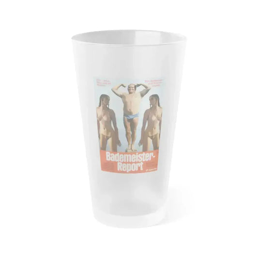 Bademeister-Report - Mad Memories of a Lifeguard 1973 Movie Poster - Frosted Pint Glass 16oz 16oz Frosted - Go Mug Yourself