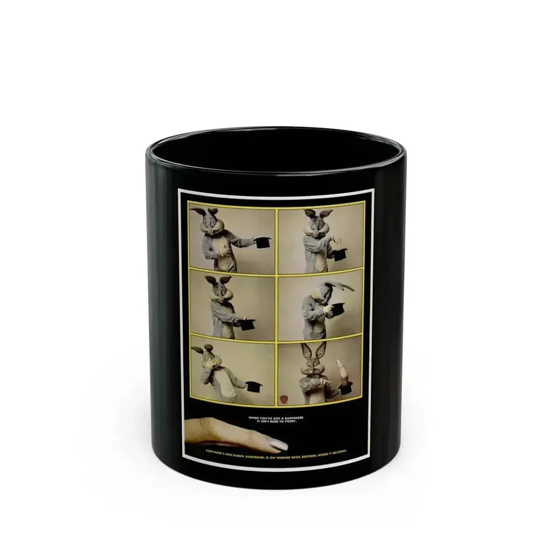 Badfinger 1974 (Music Poster) Black Coffee Mug 11oz - Go Mug Yourself