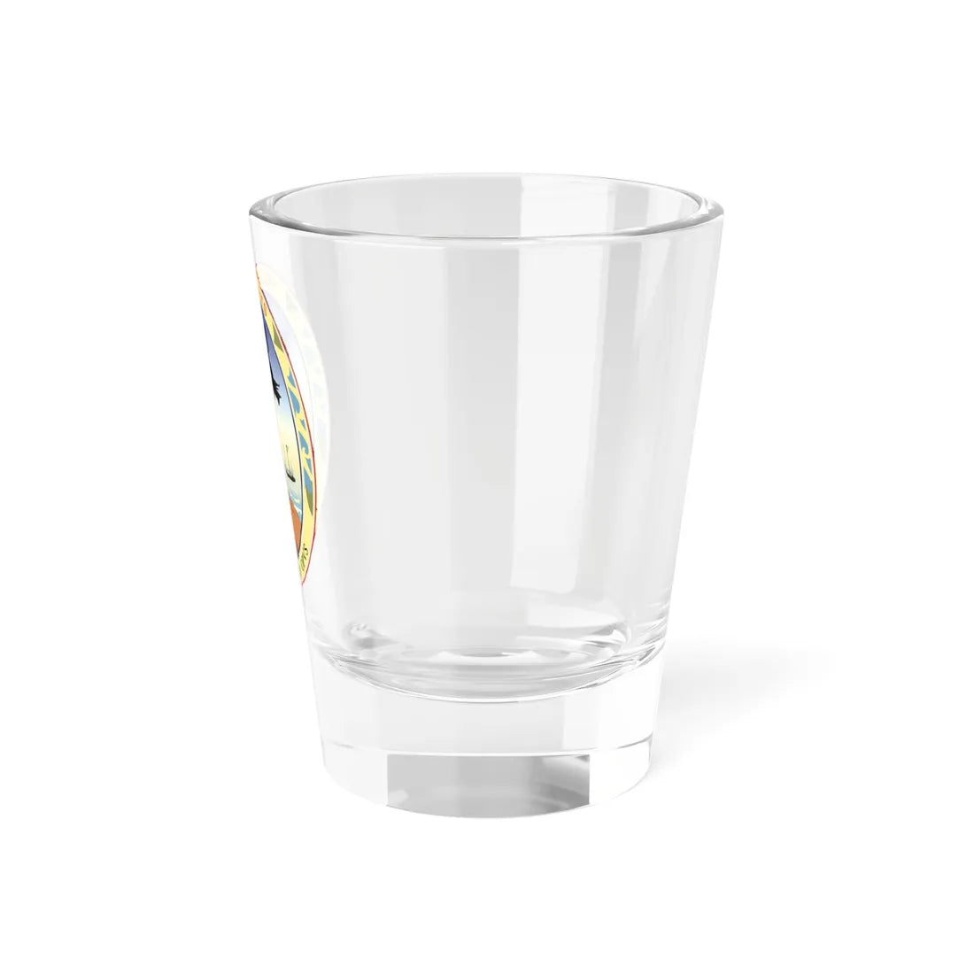 Badge of Seychelles 1961-1976 (Seychelles) (Coat of Arms) Shot Glass 1.5oz - Go Mug Yourself