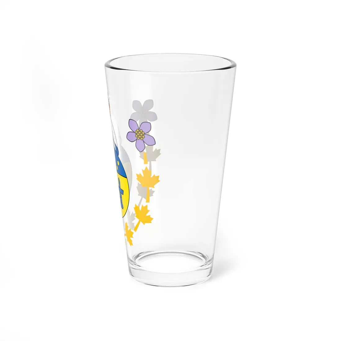 Badge of the Commissioner of Nunavut (Canada) (Coat of Arms) Pint Glass 16oz - Go Mug Yourself