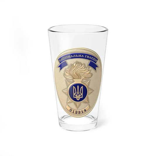 Badge of the National Guard of Ukraine (Ukraine) Pint Glass 16oz 16oz - Go Mug Yourself