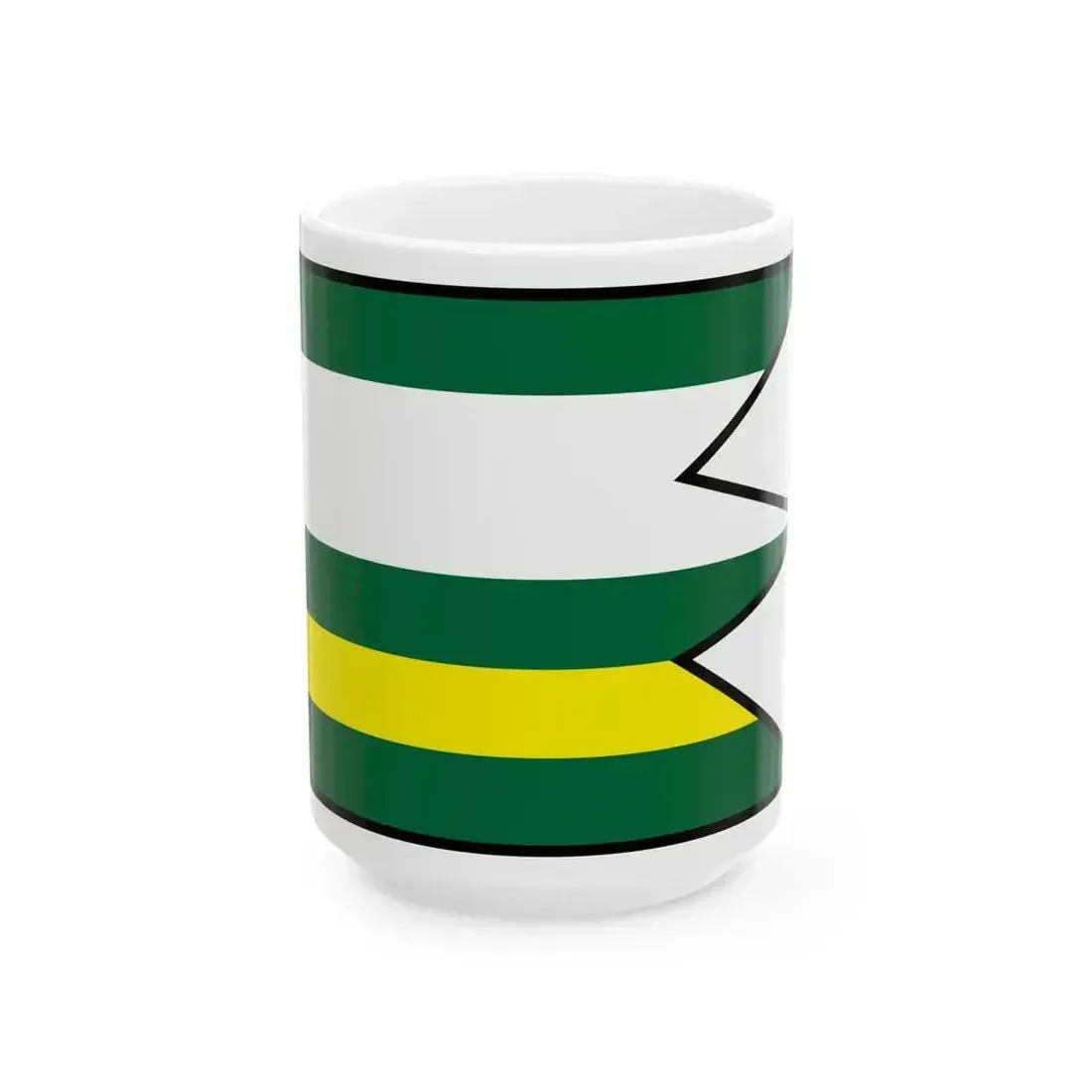 Badice Nitra Flag (Slovakia) White Coffee Mug 15oz - Go Mug Yourself