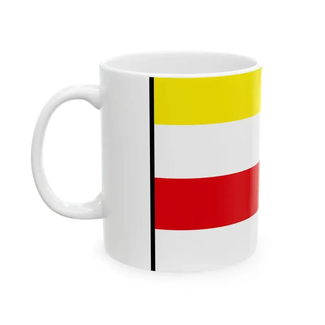 Badin Banska Bystrica Flag (Slovakia) White Coffee Mug - Go Mug Yourself