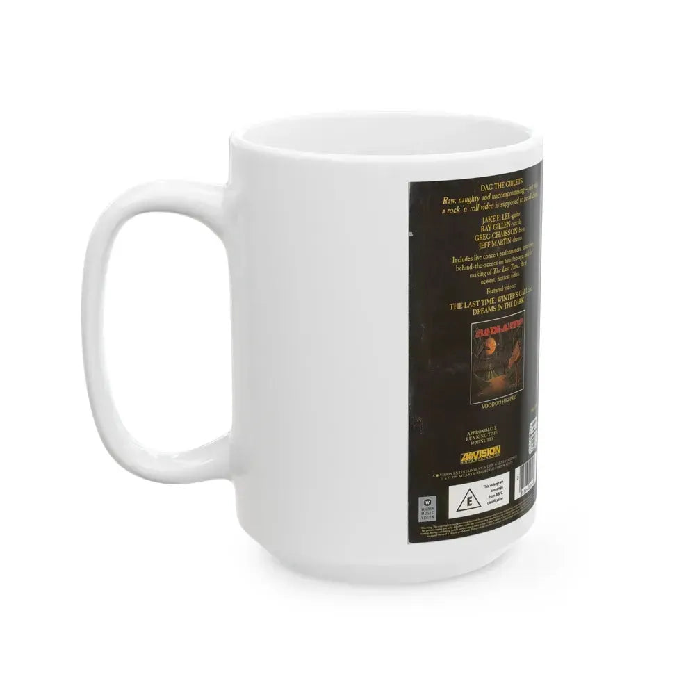 BADLANDS DAG THE GIBLETS (VHS COVER) - White Coffee Mug - Go Mug Yourself