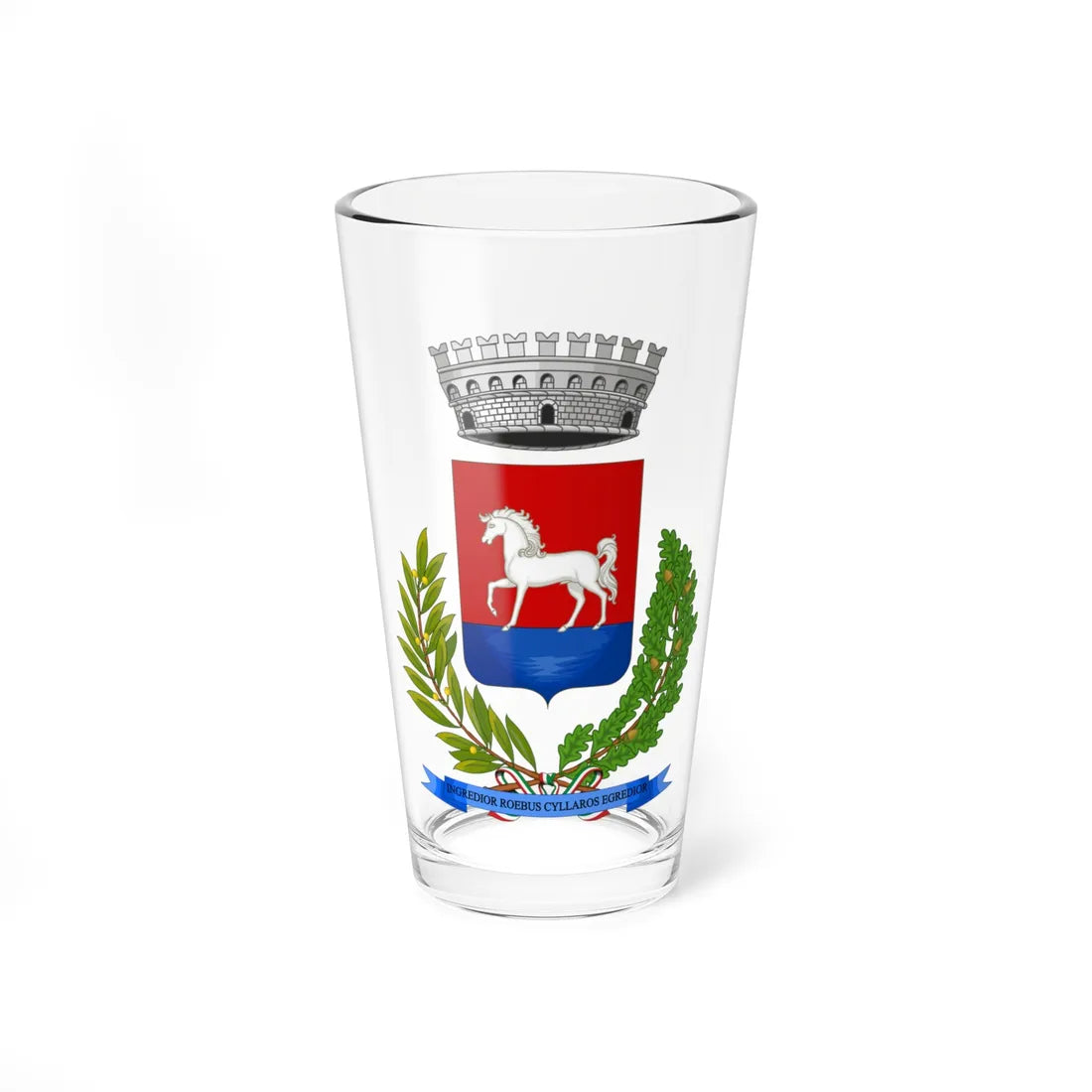 Bagnacavallo-Stemma (Italy) (Coat of Arms) Pint Glass 16oz 16oz - Go Mug Yourself