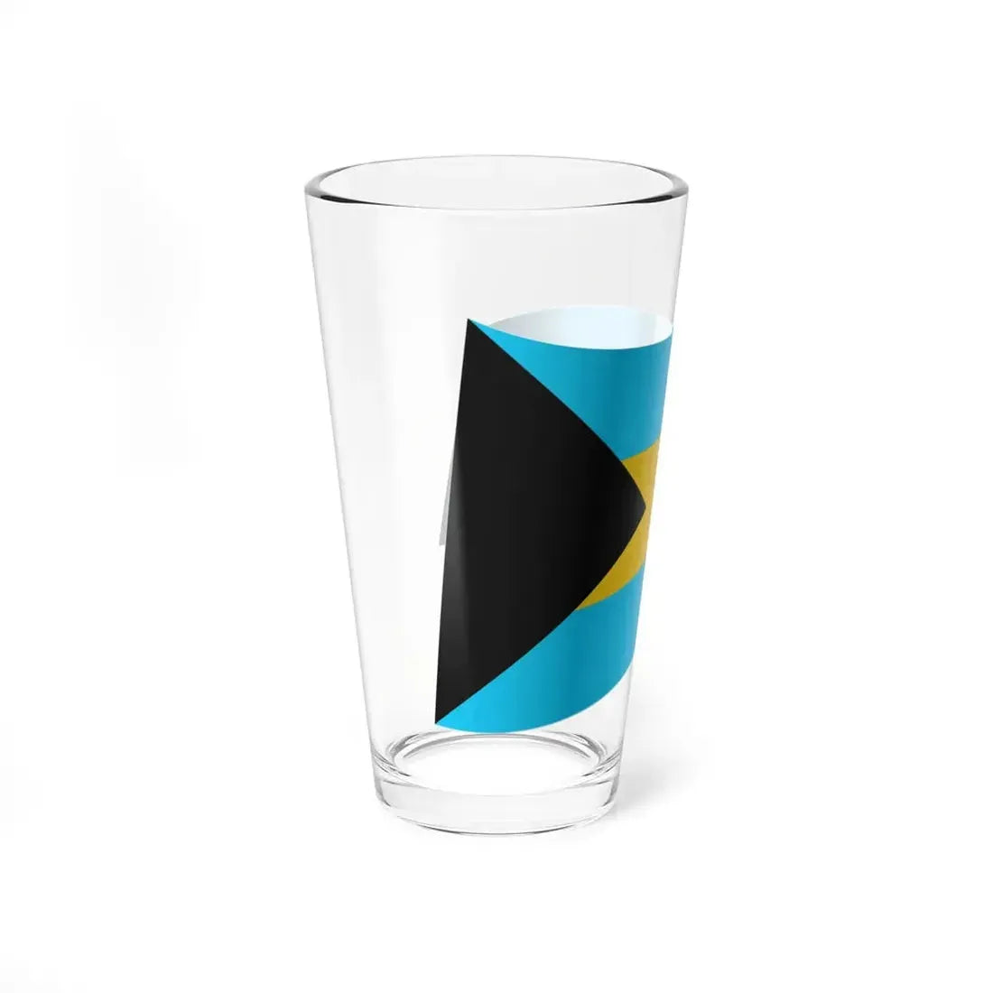 Bahamas Flag - iconic waving (Bahamas) Pint Glass 16oz - Go Mug Yourself