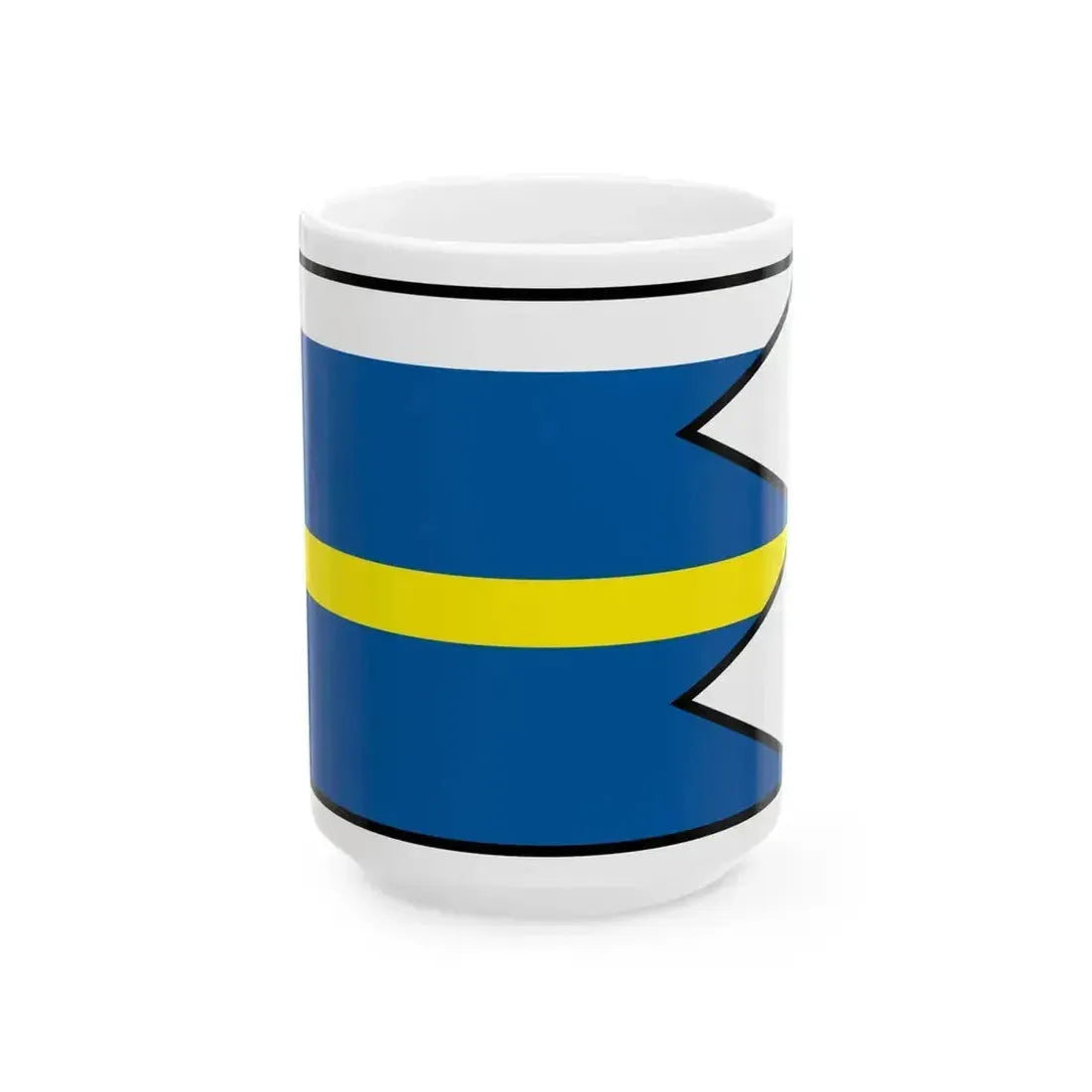 Bahon Pezinok Flag (Slovakia) White Coffee Mug 15oz - Go Mug Yourself