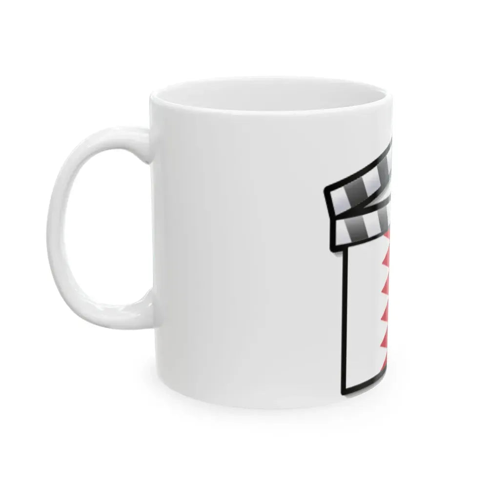 Bahrain film clapperboard (Bahrain) White Coffee Mug - Go Mug Yourself