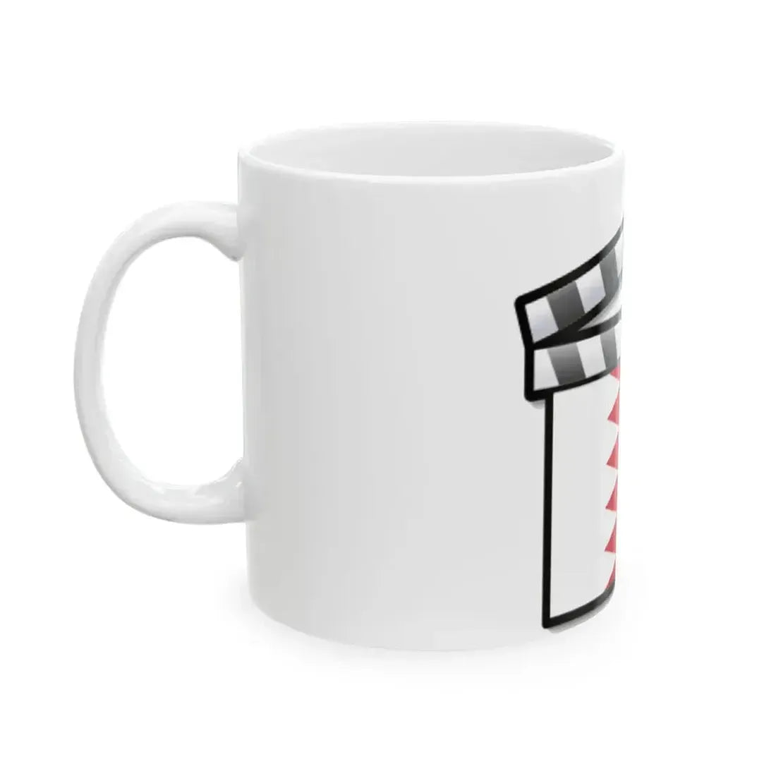 Bahrain film clapperboard (Bahrain) White Coffee Mug - Go Mug Yourself