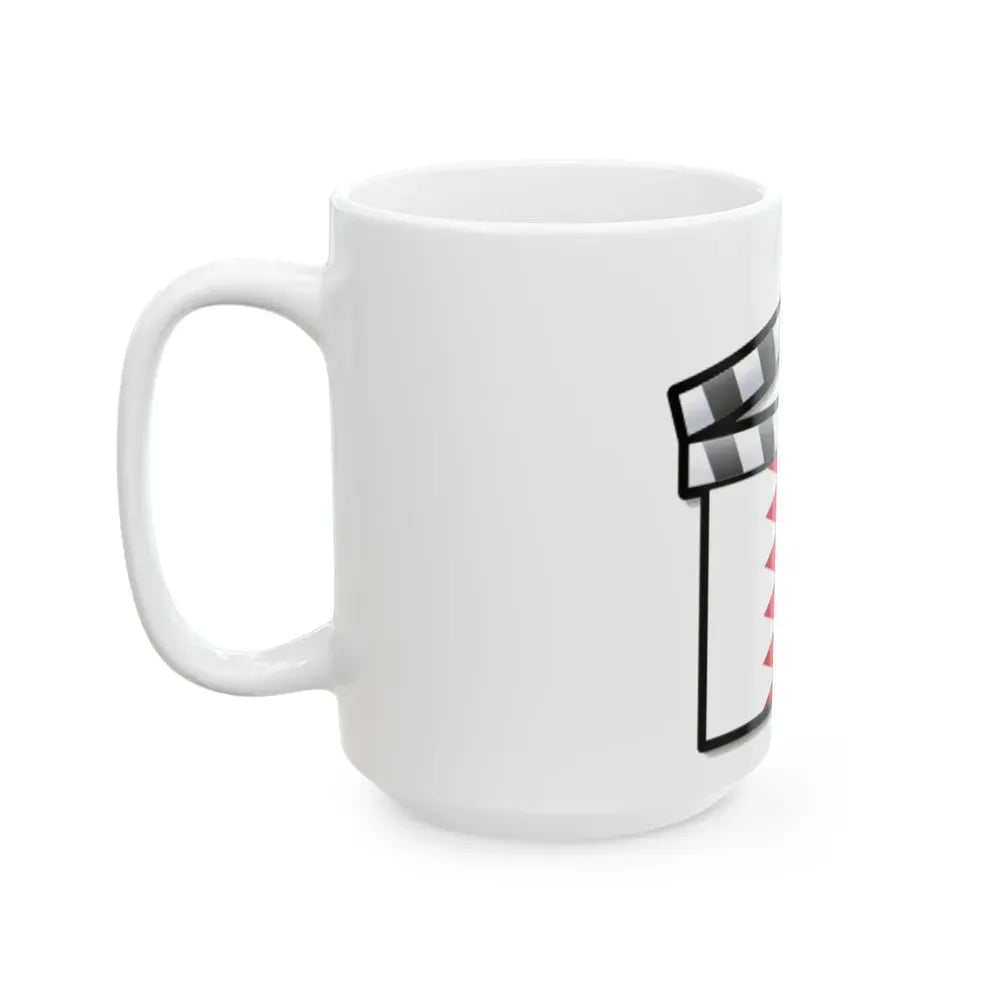 Bahrain film clapperboard (Bahrain) White Coffee Mug - Go Mug Yourself