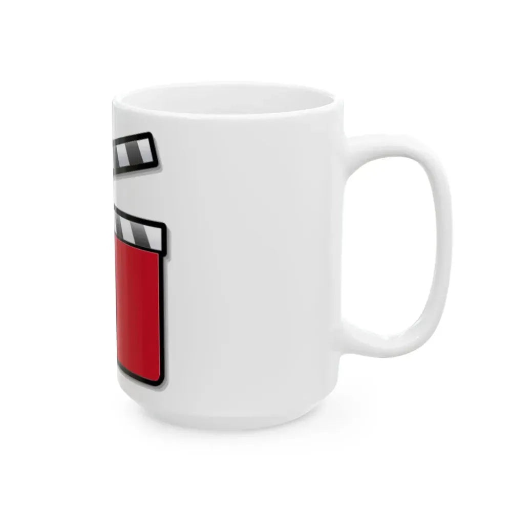 Bahrain film clapperboard (Bahrain) White Coffee Mug - Go Mug Yourself