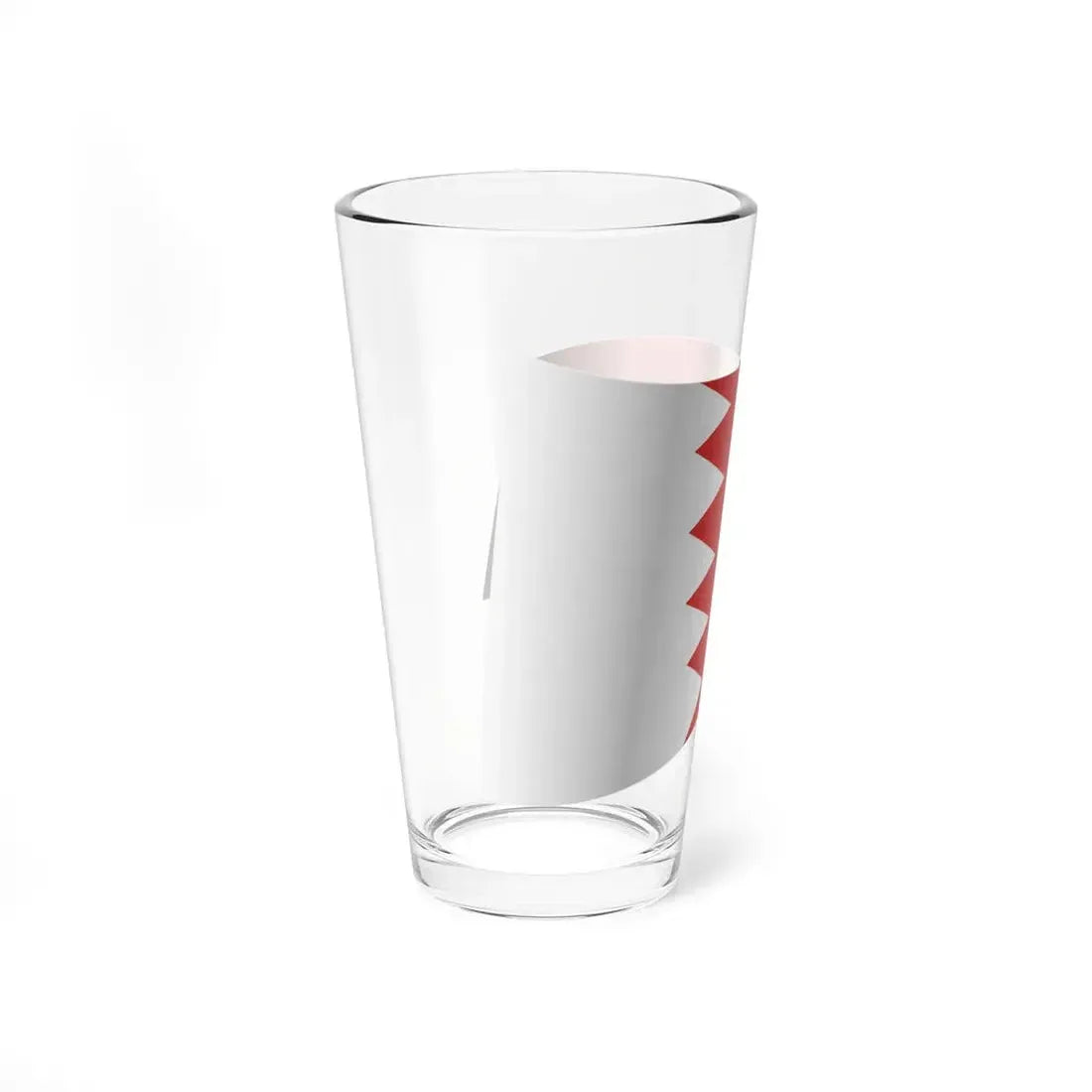 Bahrain Flag - iconic waving (Bahrain) Pint Glass 16oz - Go Mug Yourself