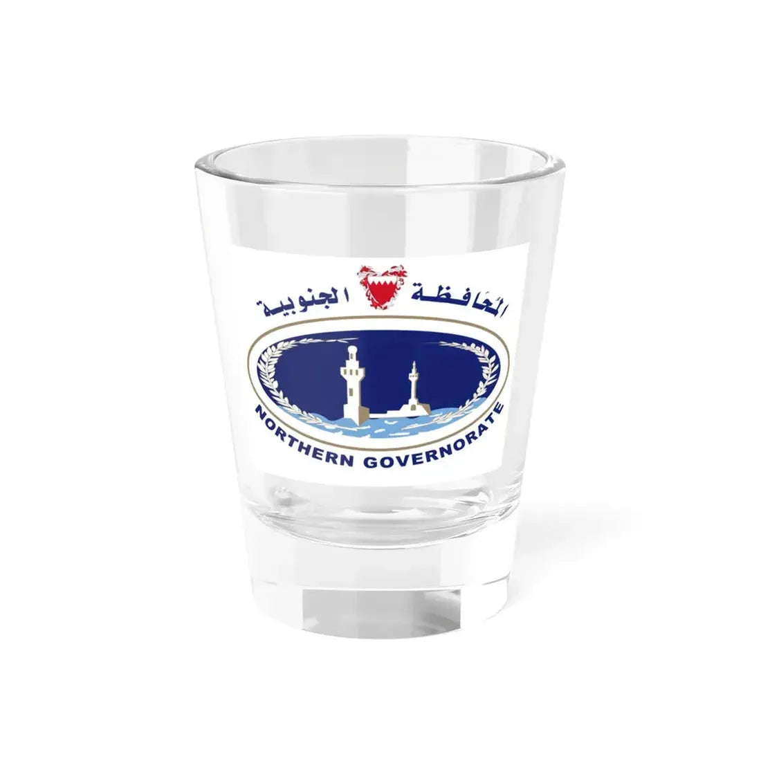 Bahrain Northern Governorate Flag (Bahrain) Shot Glass 1.5oz 1.5oz - Go Mug Yourself