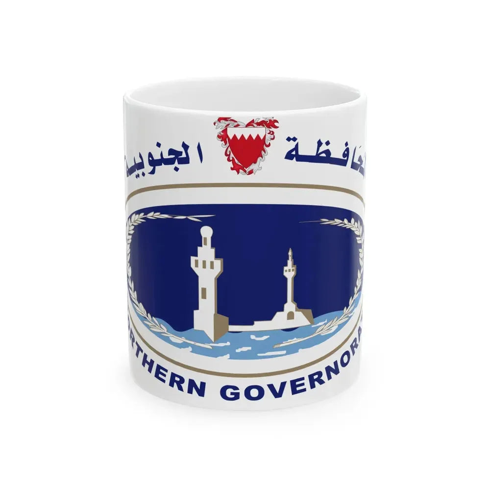 Bahrain Northern Governorate Flag (Bahrain) White Coffee Mug 11oz - Go Mug Yourself