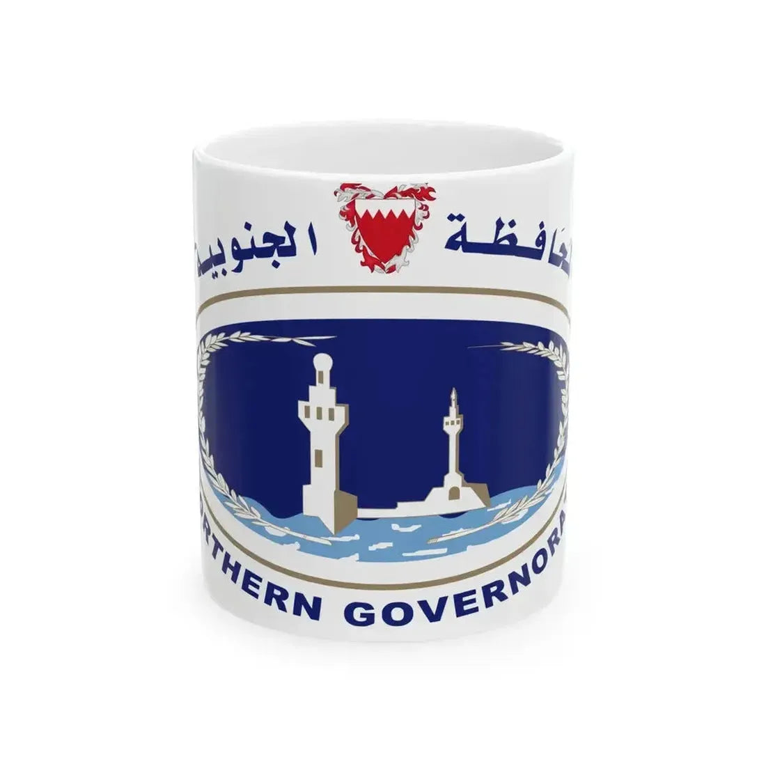 Bahrain Northern Governorate Flag (Bahrain) White Coffee Mug 11oz - Go Mug Yourself