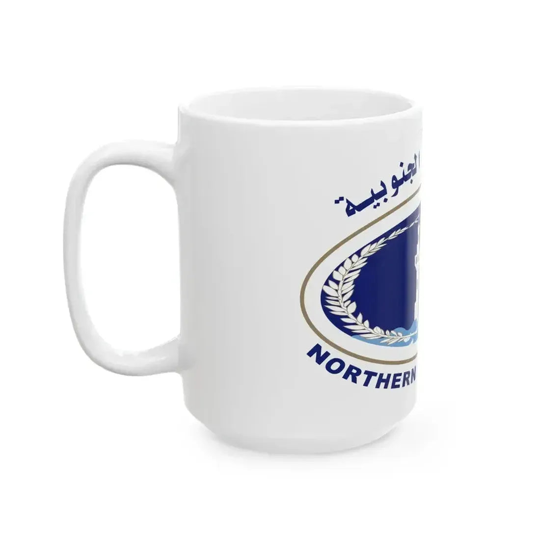 Bahrain Northern Governorate Flag (Bahrain) White Coffee Mug - Go Mug Yourself