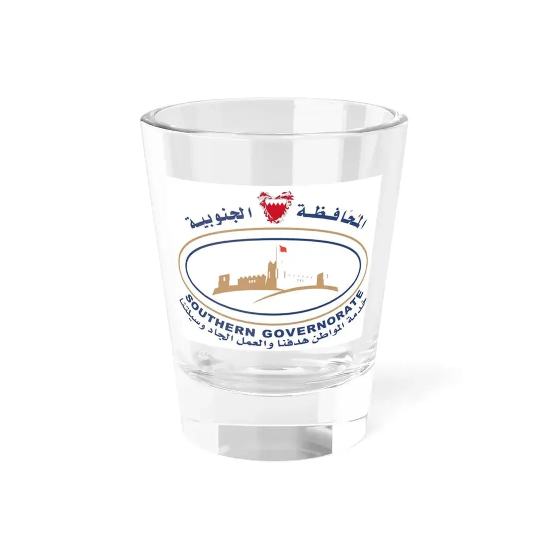 Bahrain Southern Governorate Flag (Bahrain) Shot Glass 1.5oz 1.5oz - Go Mug Yourself