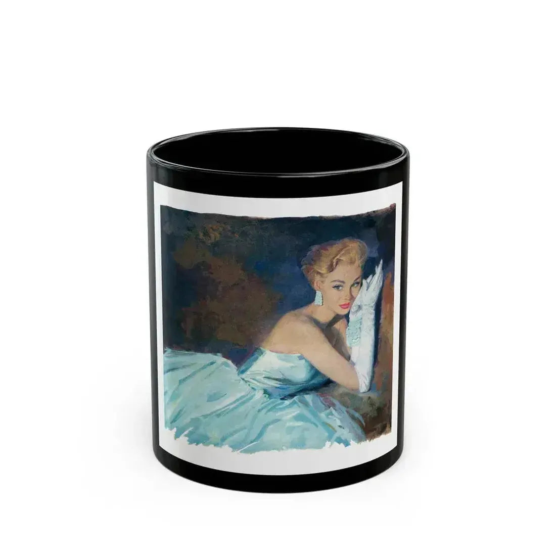 Bait by Nell Lamburn, Woman's Journal illustration - Black Coffee Mug 11oz - Go Mug Yourself