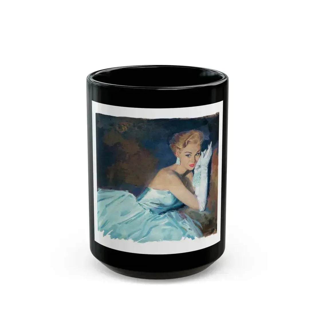 Bait by Nell Lamburn, Woman's Journal illustration - Black Coffee Mug 15oz - Go Mug Yourself