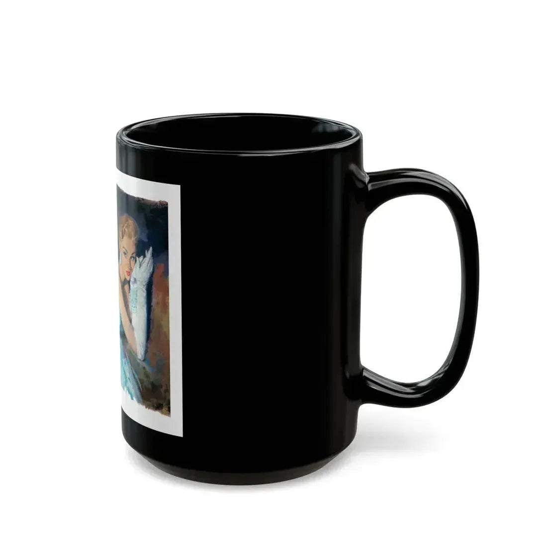Bait by Nell Lamburn, Woman's Journal illustration - Black Coffee Mug - Go Mug Yourself