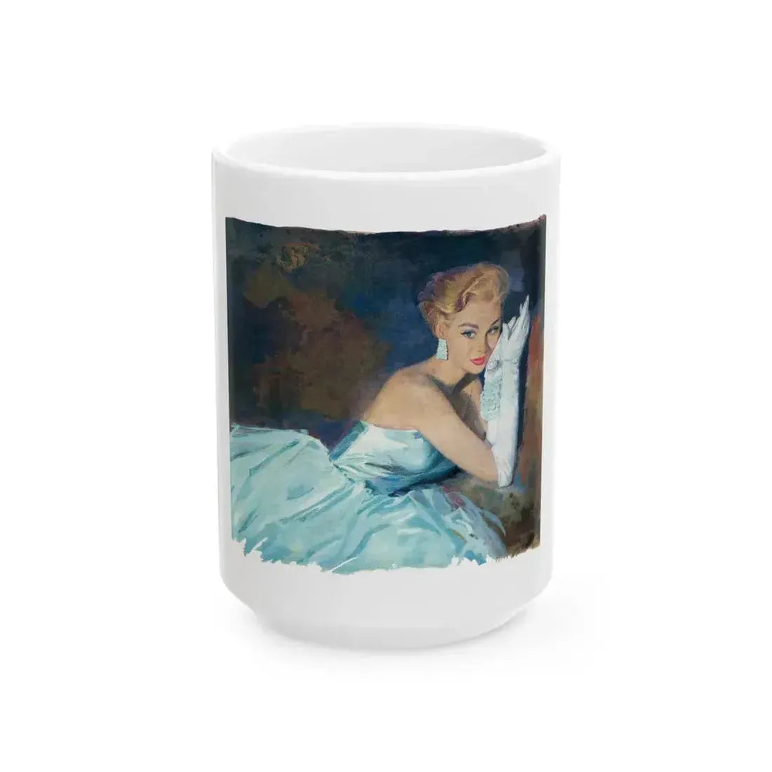 Bait by Nell Lamburn, Woman's Journal illustration - White Coffee Mug 15oz - Go Mug Yourself