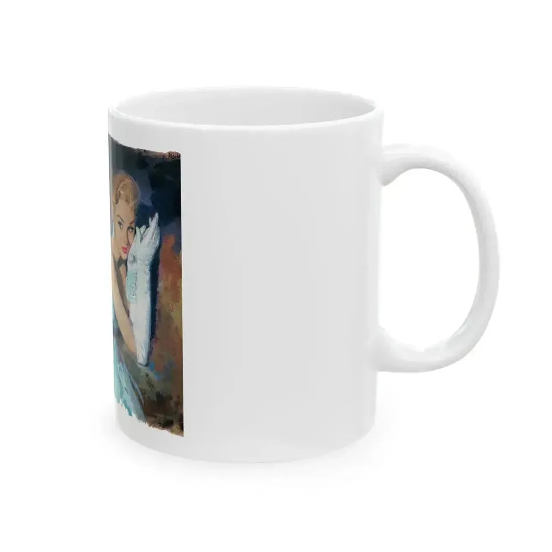 Bait by Nell Lamburn, Woman's Journal illustration - White Coffee Mug - Go Mug Yourself