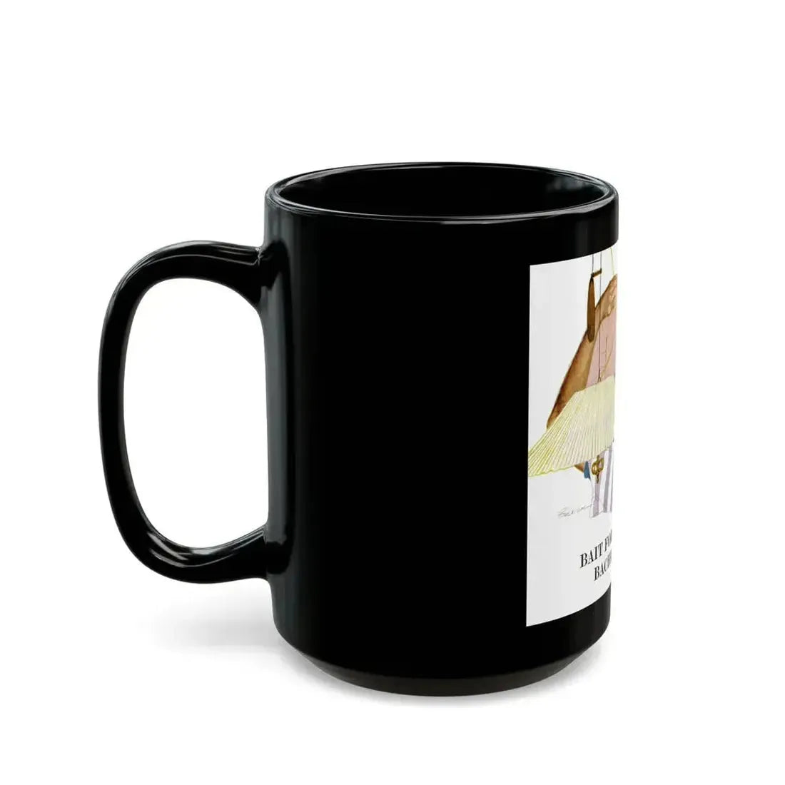Bait for a Bachelor, 1956 - Black Coffee Mug - Go Mug Yourself