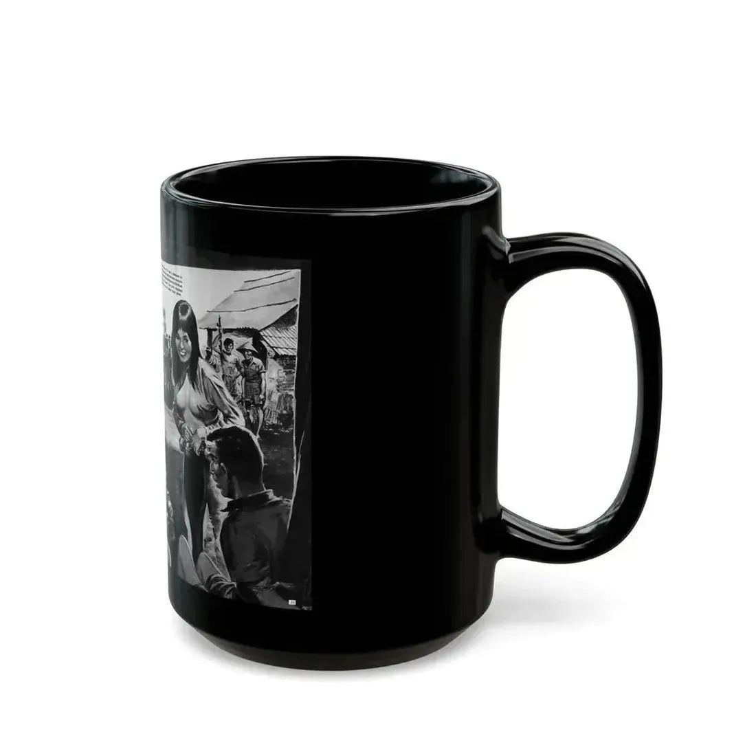 Bait The Viet Nam Trap with a Soft-Skinned Wanton, World of Men - Black Coffee Mug - Go Mug Yourself