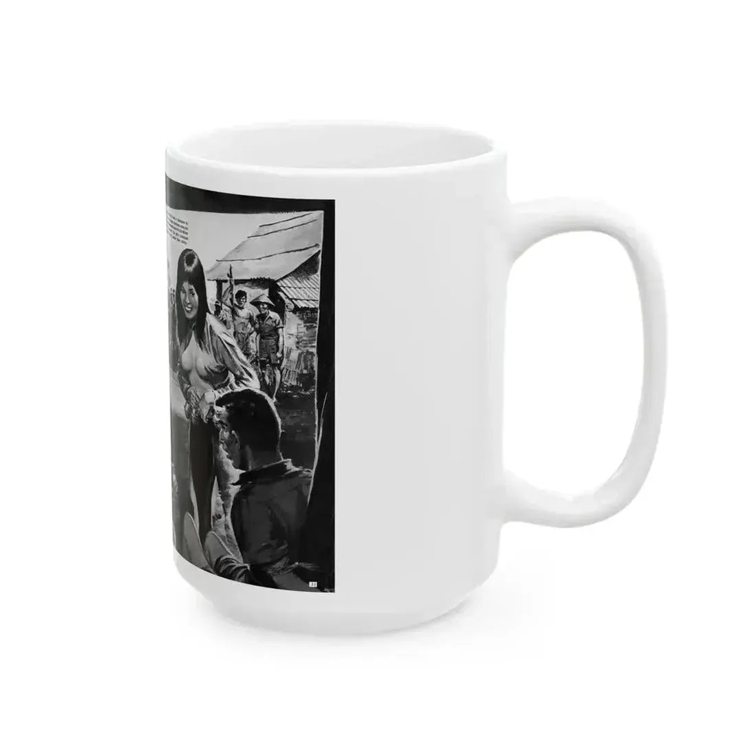 Bait The Viet Nam Trap with a Soft-Skinned Wanton, World of Men - White Coffee Mug - Go Mug Yourself