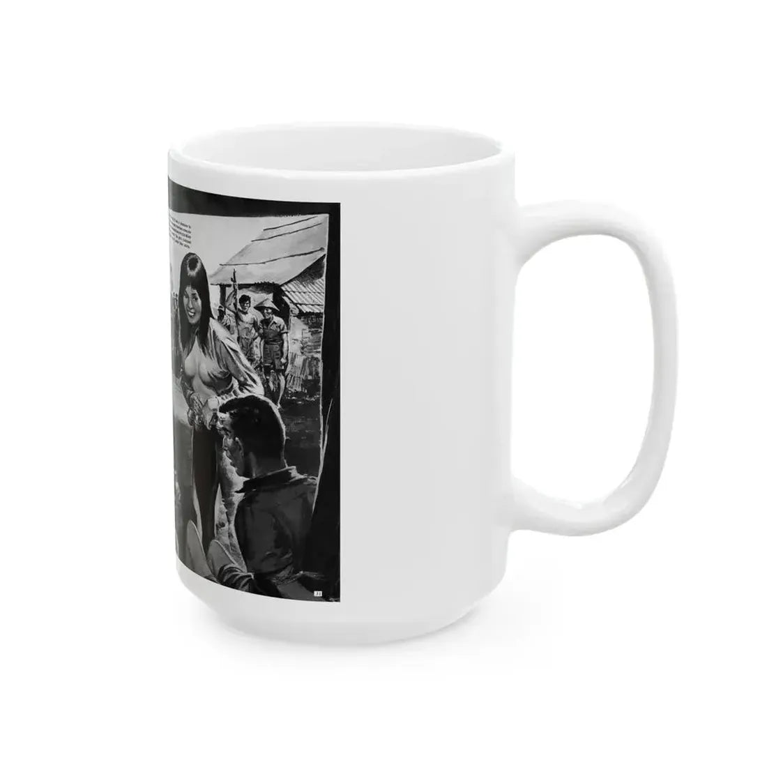 Bait The Viet Nam Trap with a Soft-Skinned Wanton, World of Men - White Coffee Mug - Go Mug Yourself